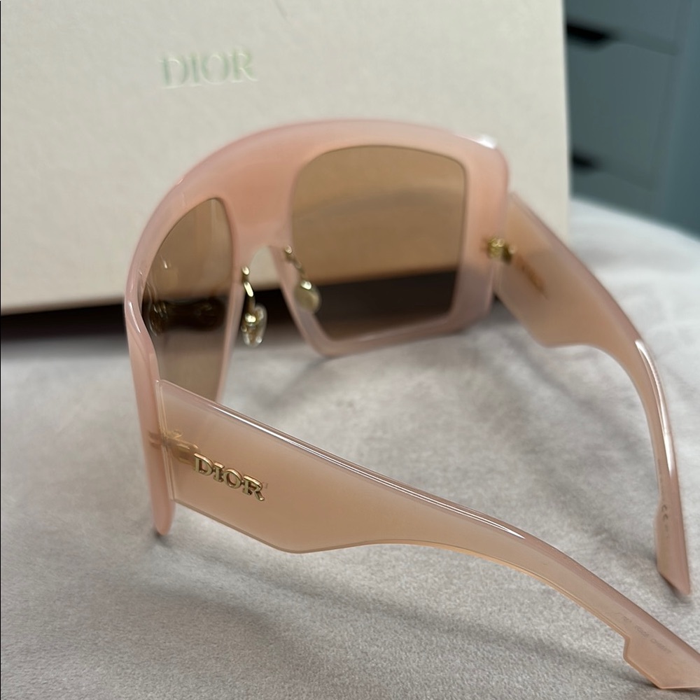 Dior Pink Oversized Sunglasses with Modern Design